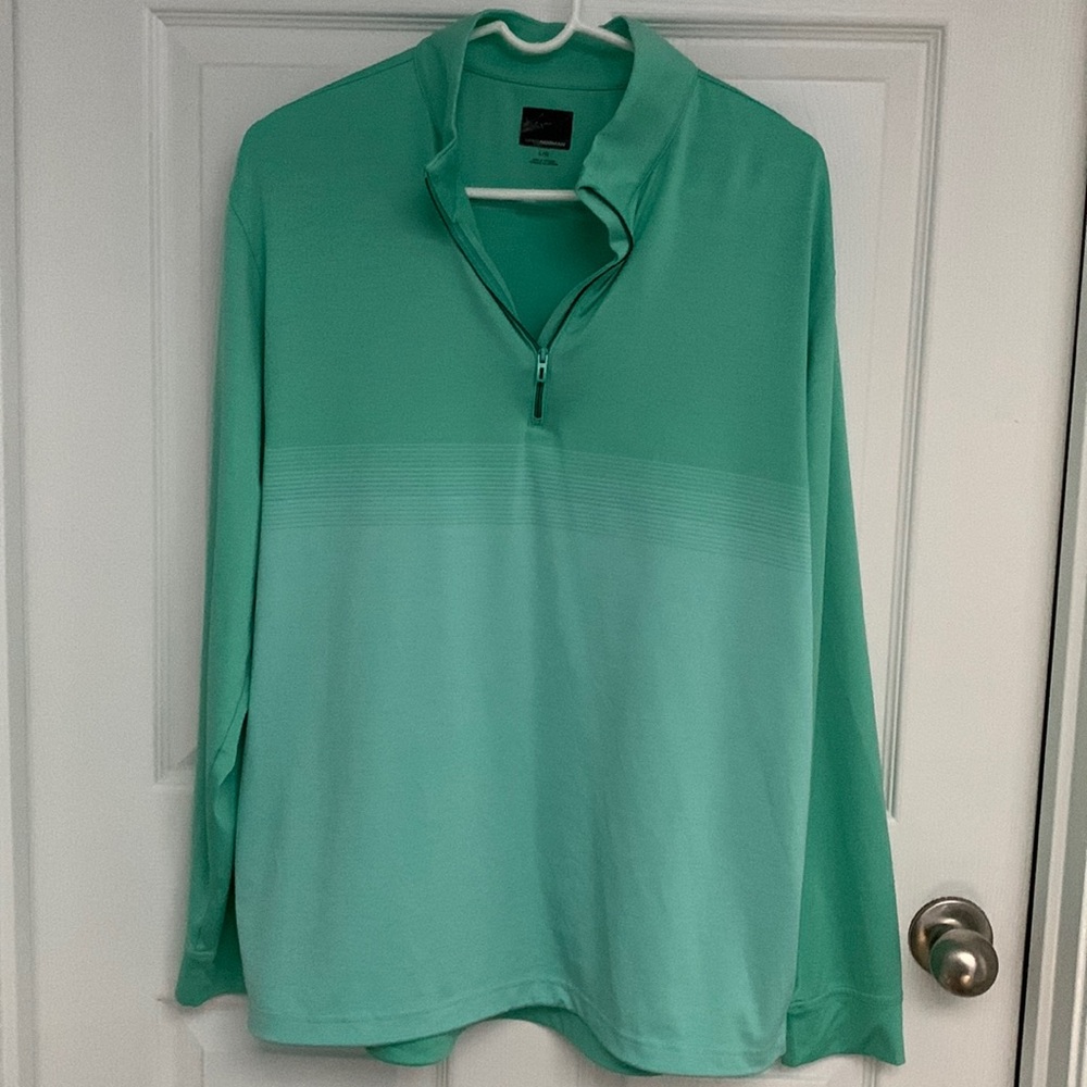 Mens large Greg Norman long sleeve 1/2 zip up